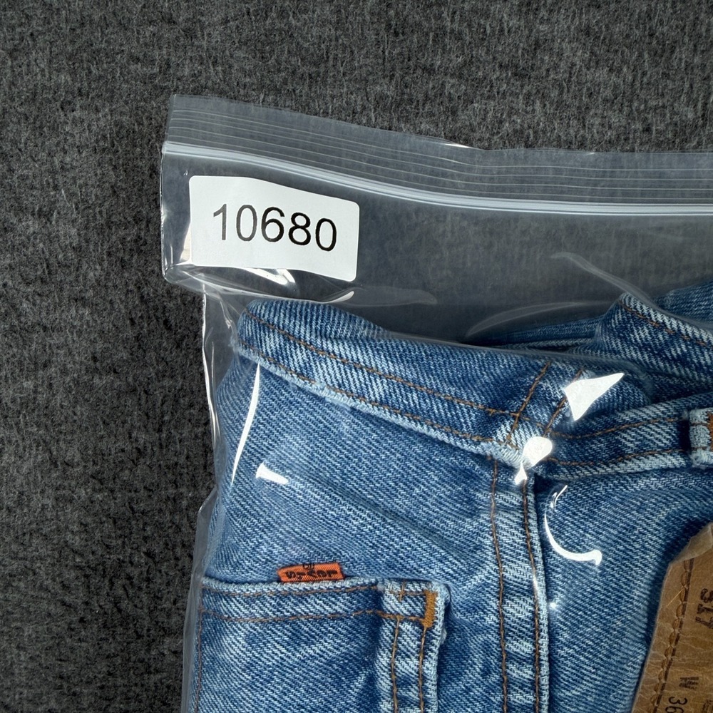 Vintage Levis 517 Jeans Mens 36x30 Orange Tab Made USA Blue Distressed Denim - Picture 14 of 14